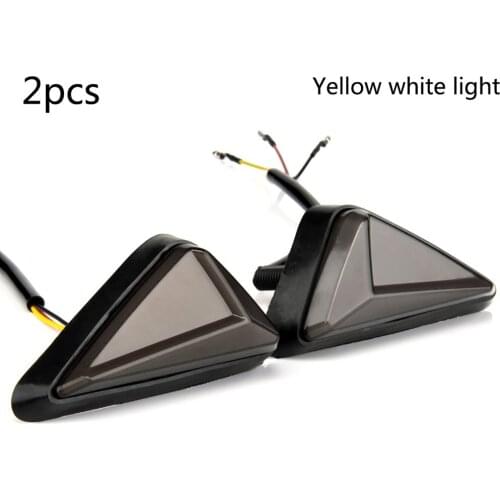 1 Pair L-shape Motorcycle Flush Mount Triangle Turn Signal Light LED Indicator Lamp DRL Blinker Led Turn Signal