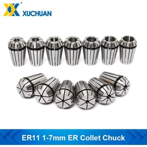 1pc ER11 1.0-7.0mm Collet Chuck For CNC Router Milling Cutter Spring Collet Clamp