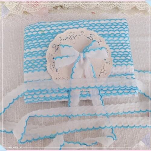 10 Meters/lot 1.5CM Width New Arrival Light Pink Cotton Cloth Embroidery Lace Trim DIY Lace Fabric