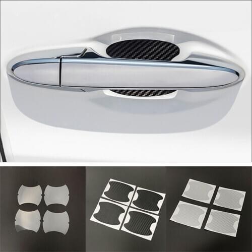 4pcs Car Door Handle Bowl Protector Sticker for Toyota C-HR Matrix Mirai FUN WAY AURIS JPN Taxi AVALON Century Rush Fortuner
