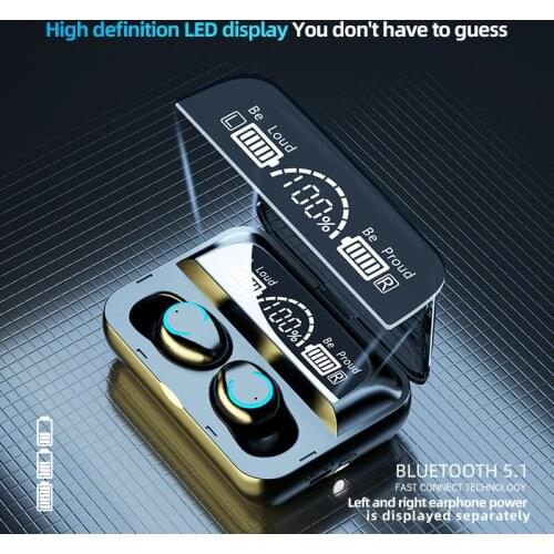 TWS Wireless Headphones Bluetooth 5.0 Earphone In-ear Sports Running Headset IPX7 Waterproof Headsets 2000mAh Charging Box