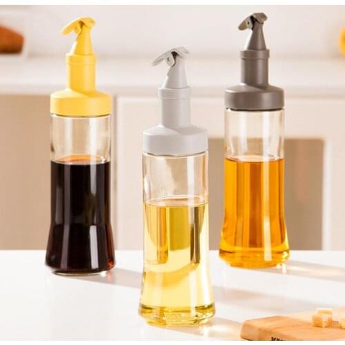 Cooking Seasoning Oil Bottle Sauce Bottle Kitchen Glass Storage Bottles For Oil And Vinegar Creative Oil Dispenser Bottle