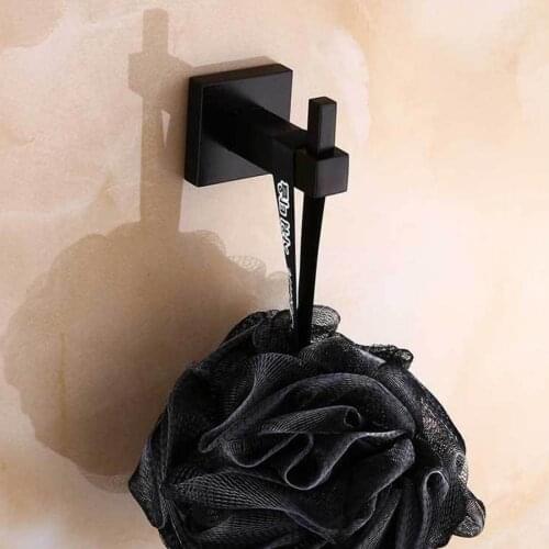 Household Wall Hooks Kitchen Bathroom Clothes Towel Robe Hanger Wall Mounted Stainless Steel Clothes Storage Hanging Hook