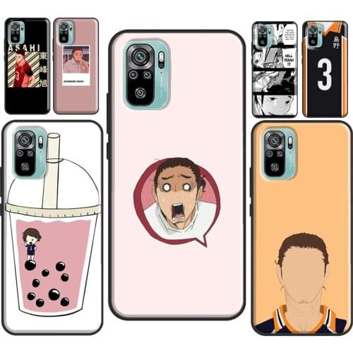 Anime Haikyuu Azumane Asahi For Xiaomi Redmi Note 10 9 Pro 7 8T 9S Note 8 Pro Case For Redmi 9A 9 9C 9T K40 Coque