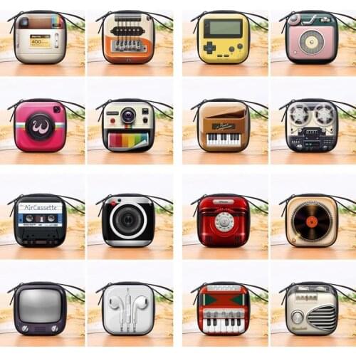 Christmas Gift Birthday Present Party Favors Coin Purse Pouch Portable Retro Tinplate Zipper Wallet Key Case Change Bag 50pcs