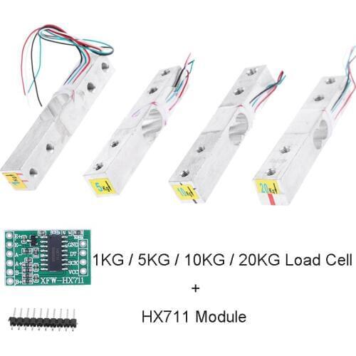 10KG Digital Load Cell Weight Sensor HX711 AD Converter Breakout Module Portable Electronic Kitchen Scale for Arduino