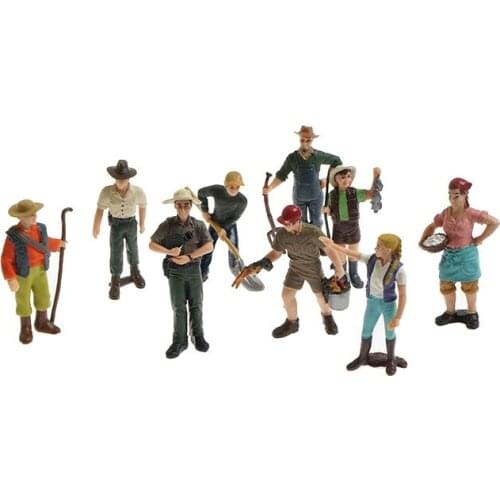 Figure Toys Character Models for Farm Game Montessori Language Materials Preschool Early Educational Equipment Kids House Play