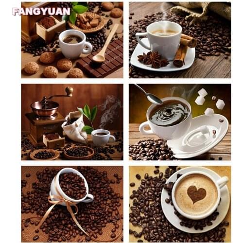 5D Diy Diamond Painting Accessories Coffee Bean Full Drill Diamond Mosaic Embroidery Cross Stitch Kit Wall Picture Home Decor