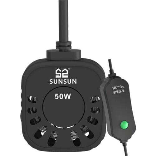 SUNSUN Mini Turtle Heater for Aquarium Tortoise Heating Rod Automatic Thermostat Squre Heater for Fish Tank Aquarium Accessories