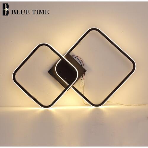 New Modern LED Ceiling Lamp For Living room Dinning room Kitchen Aisle Indoor Light Fixtures Black&White 110V 220V