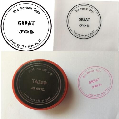 Great Job Teacher Stamp Personalized Custom Name Stamp Self inking For Gift School Assessment-Keep Up The Good Work