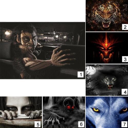 2019 New Arrival 130x70cm Car Rear Window Film Car Rear Windshield Tint One Way Vision Printed Mesh Film