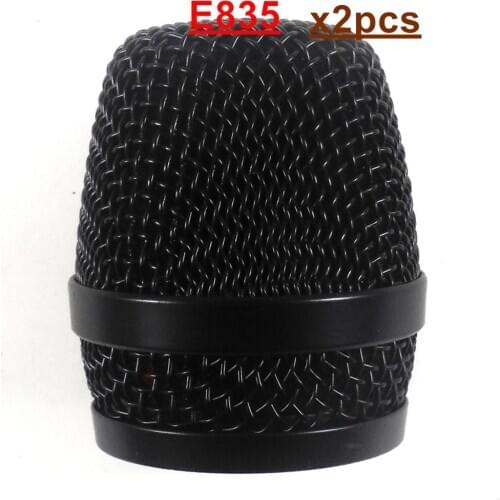 2PCS High Quality Ball Head Mesh Microphone Grille for wired microphone e845 e845s e835 e835s etc