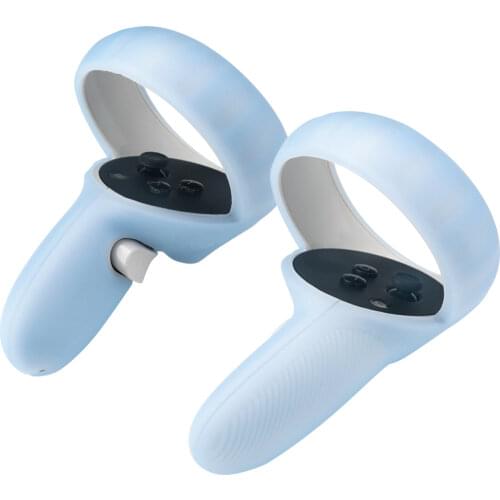 Silicone Eye Mask Suitable for Oculus Quest 2 Smart VR Glasses Eye Mask Handle Silicone Sleeve 5m Data Cable 1Set
