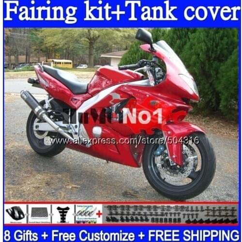 Thundercat For YAMAHA YZF-600R YZF 600R 38MC.38 YZF600R 1996 1997 1998 1999 2000 2001 96 97 98 99 00 01 02 Fairing Factory red