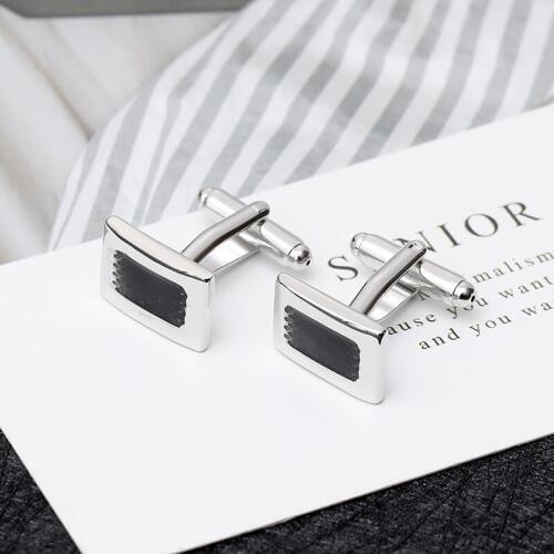Zhijia creative unique Imitation fingerprint design cufflinks for man simple suit cufflinks mens fashion jewelry