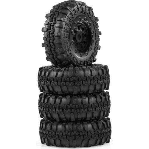 1.0 inch Beadlock Wheels Hubs Rims for 1/24 Axial SCX24 90081 RC Crawler Car Replacement Upgrade Accessories 4Pcs