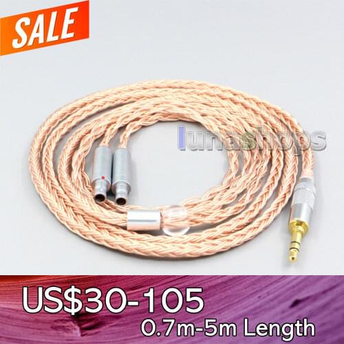 LN006756 16 Core 99% 7N OCC Earphone Cable For Sennheiser HD800 HD800s HD820s HD820 Enigma Acoustics Dharma D1000 Headphone