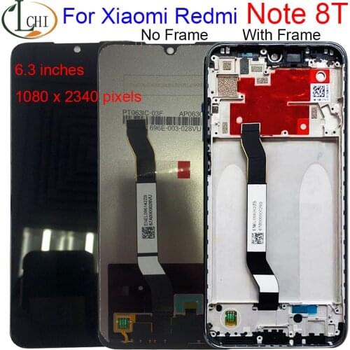 Original LCD For 6.3'' Xiaomi Redmi Note 8T LCD Display Screen Replacement For Redmi Note8t LCD Touch Screen Digitizer part
