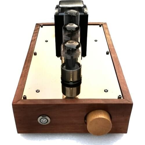 6N8P 6SN7 tube preamplifier 6Z5P bile rectifier, solid wood box hifi front bile preamp, frequency response: 10HZ-100KHZ
