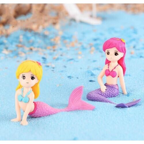 Aquarium Mermaid Ornaments Decorative Small Ornaments Lovely Colors Brilliant Mermaid Ornaments Time-limited Promotion