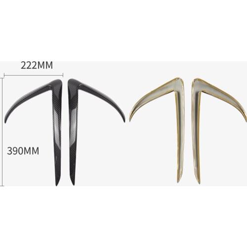 Car Front Fog Light Splitter Lip Spoiler Diffuser Guard Cover Trim Bumper For Tesla Model 3 2017 2018 2019 2020