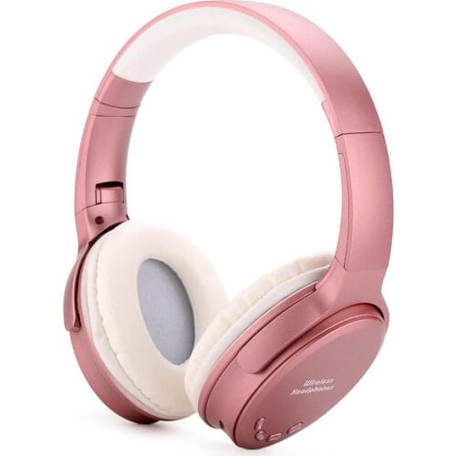BT 5.0 Headphones with Mic Portable Foldable Headset Stereo Bass Earphones Adjustable Headband TF Card Slot AUX IN FM Radio