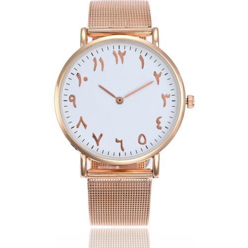 New Fashion Couple Lover Watch Luxury Brand Rose Gold Silver Wrist Watch Men Women Arabic Dial Number Quartz Watch Reloj Parejas