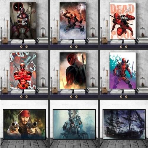 Disney Diamond Painting Marvel Deadpool Avengers Cross Stitch Full Diamond Hand Embroidery Home Room Wall Decoration Craft