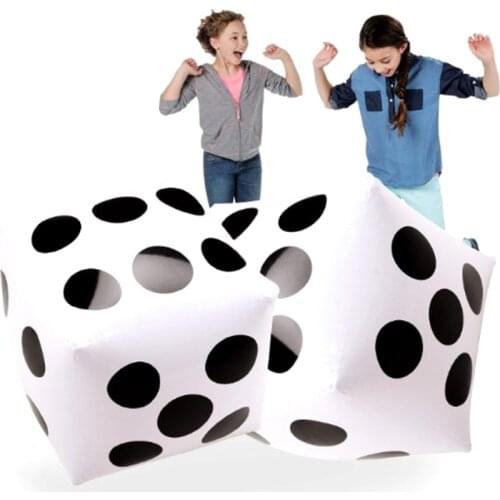 Dropshipping Inflatable Multi Color Blow-Up Big Dice Toy Stage Prop Group Game Tool Decorations Pool Beach Toy