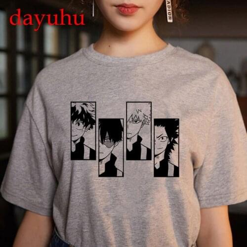 My Hero Academia T Shirt Hot Japanese Anime Cartoon Midoriya Izuku Deku Tshirt Men Kawaii Boku No Hero Academia T-shirt Male