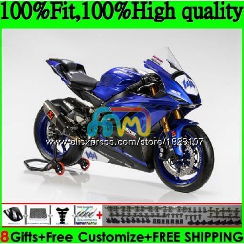 Injection OEM For YAMAHA YZF600 YZF All dark blue R6 YZFR6 17 18 19 118BS.33 YZF 600 R 6 YZF-600 YZF-R6 2017 2018 2019 Fairings