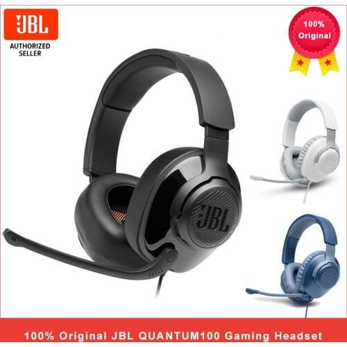 JBL Quantum 100 Wired Headphone Gaming Headset with Mic Foldable Gaming Earphone for PlayStation/Nintendo Switch/iPhone/ Mac//VR