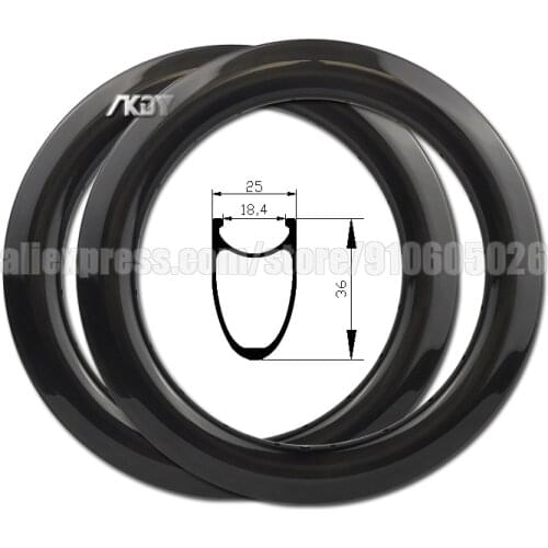 16" Carbon Wheels for Mini Bike 36mm Depth x 25mm Width Disc Brake Clincher Rims 16 Inch BSD 305 for Birdy Folding Bike Bicycle