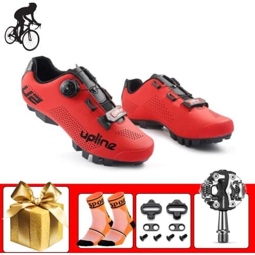 Athletic Mountain Bike Shoes Add SPD Pedals Men Women Self-locking Breathable Racing Sport Sapatilha Ciclismo Mtb Cycling Shoes