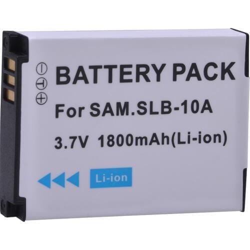 1x 1800mAH SLB-10A SLB 10A SLB10A 3.7V Li-ion Camera Battery for Samsung EX2F HZ15W SL202 SL420 SL620 SL820 WB150F WB250F WB350F