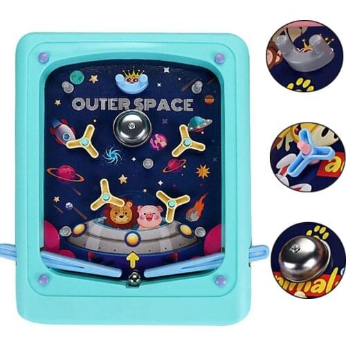Children Pinball Games Desktop Pinball Game Machine Fun Parent-Kid Interactive Educational Toys Kids Table Shooting Board Games