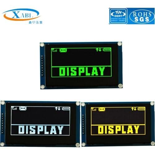 XABL 2.7 Inch OLED Module Resolution 128*64P OLED Display Module SSD1325 9Pin SPI PM material SPI Factory Outlet Custom Size