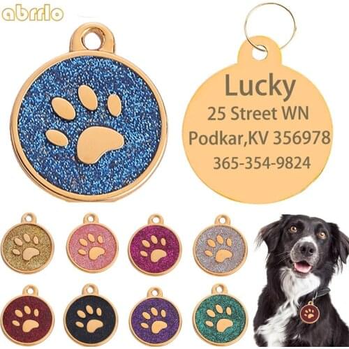 Personalized Dog Tag Engraved Name Phone Number And Address Book For Dogs Accessories Custom Pets Collar Pendant Cats Supplies