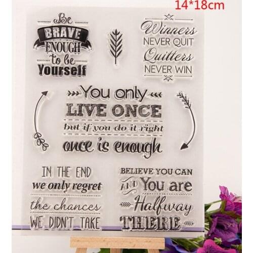 Clear Silicone Rubber Stamps Scrapbooking Embossing DIY Handcrafts Decoration M17D