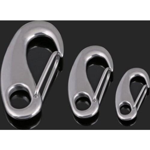 304 stainless steel egg shaped spring clasp lobster hook egg type shackle wire rope quick shackle M30-M100