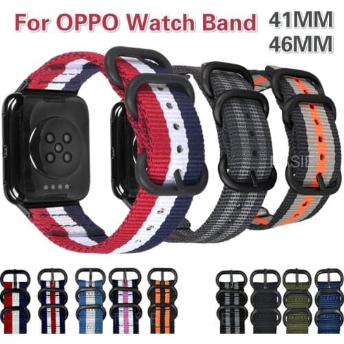 OPPO Nylon Strap for OPPO Watch Band 41mm 46mm Strap for OPPO Watch Band Smart Watch Strap Bracelet Accessories