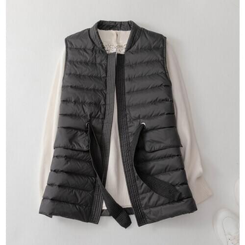 SEDUTMO Autumn Ultra Light Tunic Duck Down Women Vest Fashion Thin Jackets Waistcoat Autumn Casual Slim Parkas ED1296
