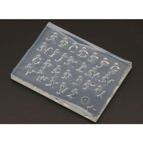 95AB DIY 26 Small Size English Letters Mold Kit Alphabet Pendant UV Resin Silicone Mold Jewelry Making Tools Nail Art Crafts