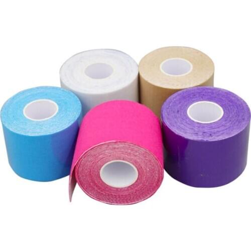 1PC Tennis Football Kinesiology Tape Athletic Sports Strapping Shoulder Knee Ankle Cotton Elastic Adhesive Sports Bandage Muscle