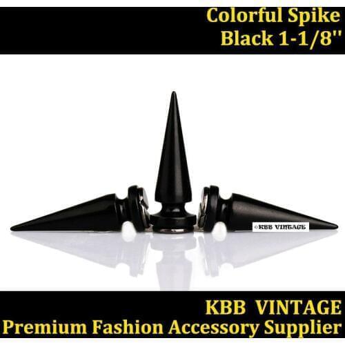 10pc 29mm Tree Spikes Studs DIY Black Metal Leathercraft Rivets Screwback Spots