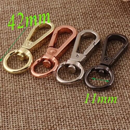 14 PCS Alloy Clasp Lobster Swivel Clasps Rose Gold/Silver/Black/Bronze Hook Clasps Claws Connector Snap Purse Clasps Handbag