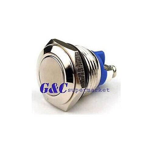16mm Start Horn Button Momentary Stainless Steel Metal Push Button Switch diy electronics