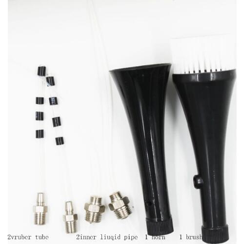 2 silicone pipe tube+2 inner liuqid pipe+1brush+1 horn replacement for tornado car wash tornador gun z-010&k102&k108(6pcs/set)