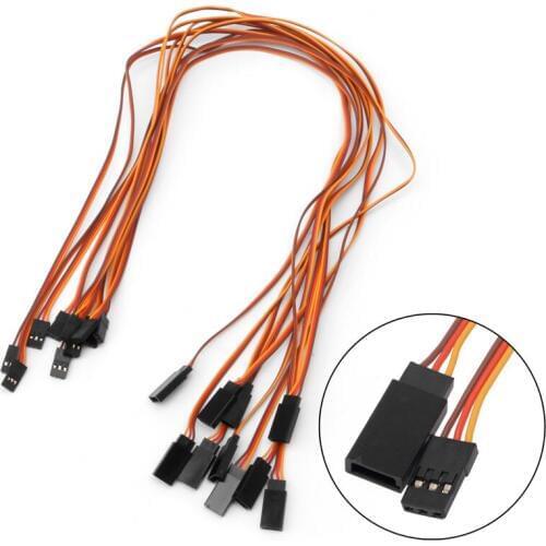 2018 10Pcs 500mm Servo Extension Lead Wire Cable For RC Futaba JR Male to Female 50cm Baby Kids Child Gifts Parts
